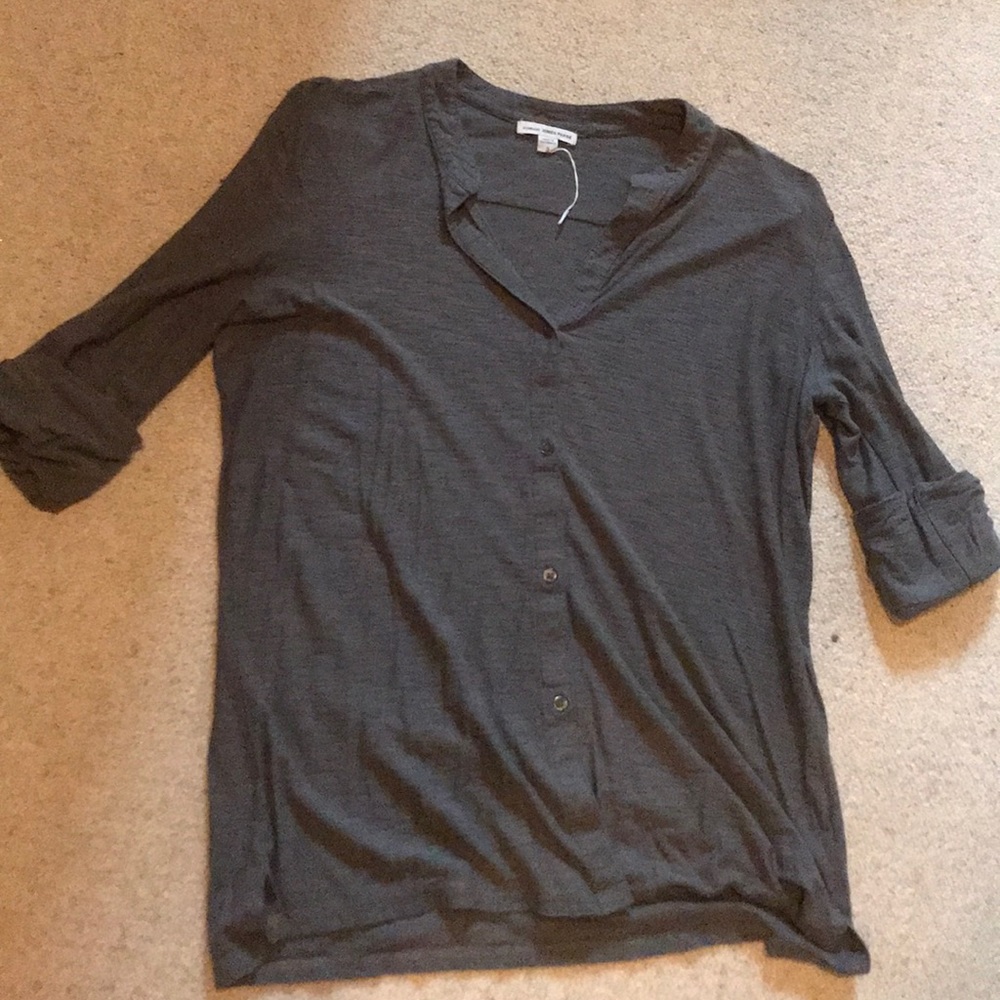 Grey button shirt